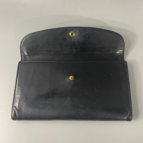 Vintage Coach Bi-fold All-Leather Long Wallet W/Checkbook Cover - Picture 7 of 14